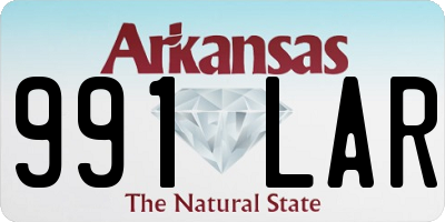 AR license plate 991LAR