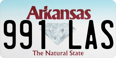 AR license plate 991LAS