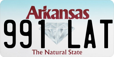 AR license plate 991LAT