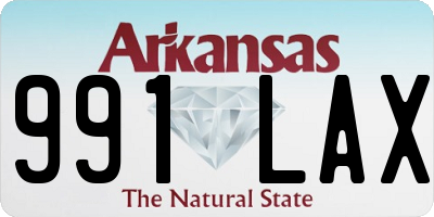 AR license plate 991LAX