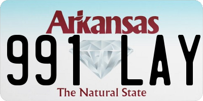 AR license plate 991LAY