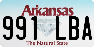 AR license plate 991LBA
