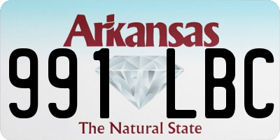 AR license plate 991LBC