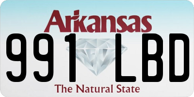 AR license plate 991LBD