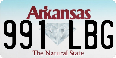 AR license plate 991LBG