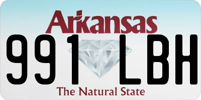 AR license plate 991LBH