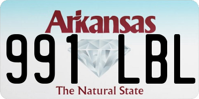 AR license plate 991LBL
