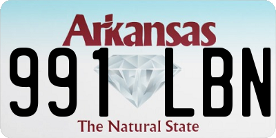 AR license plate 991LBN