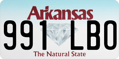 AR license plate 991LBO