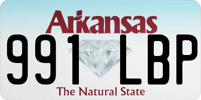 AR license plate 991LBP