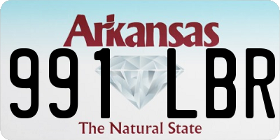 AR license plate 991LBR