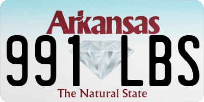 AR license plate 991LBS