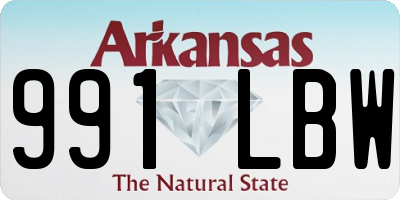 AR license plate 991LBW