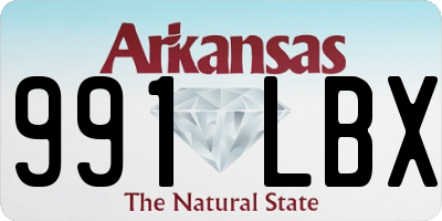 AR license plate 991LBX