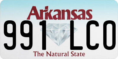 AR license plate 991LCO