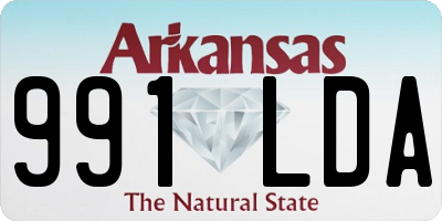AR license plate 991LDA