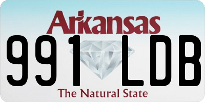 AR license plate 991LDB
