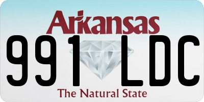 AR license plate 991LDC