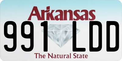 AR license plate 991LDD