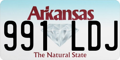 AR license plate 991LDJ