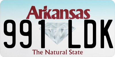 AR license plate 991LDK