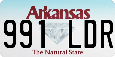 AR license plate 991LDR