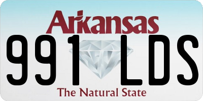 AR license plate 991LDS
