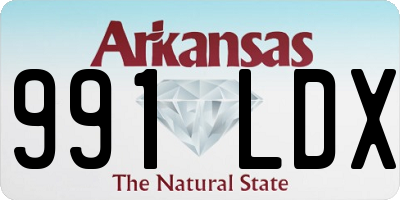 AR license plate 991LDX