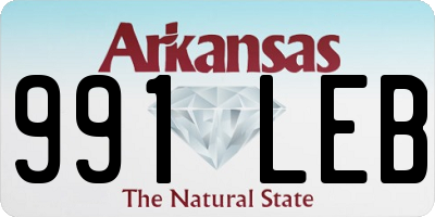 AR license plate 991LEB