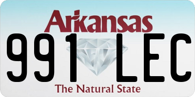 AR license plate 991LEC