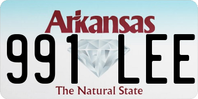 AR license plate 991LEE