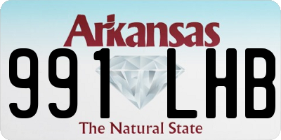 AR license plate 991LHB