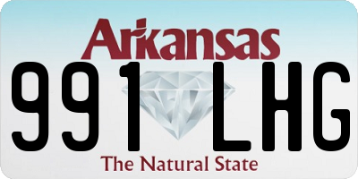AR license plate 991LHG