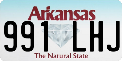 AR license plate 991LHJ