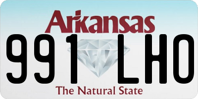 AR license plate 991LHO