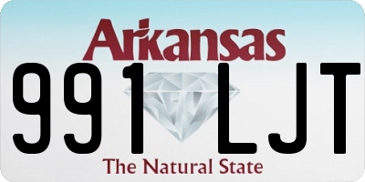 AR license plate 991LJT