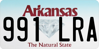 AR license plate 991LRA