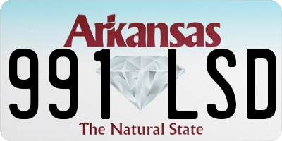 AR license plate 991LSD