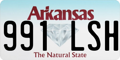 AR license plate 991LSH