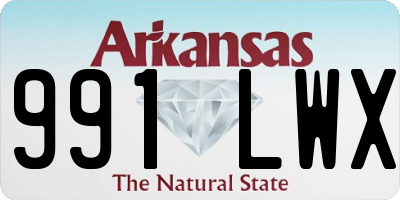 AR license plate 991LWX