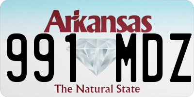 AR license plate 991MDZ