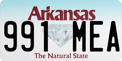 AR license plate 991MEA