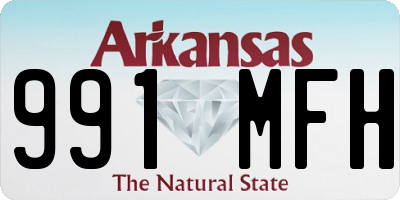 AR license plate 991MFH