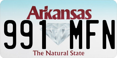 AR license plate 991MFN