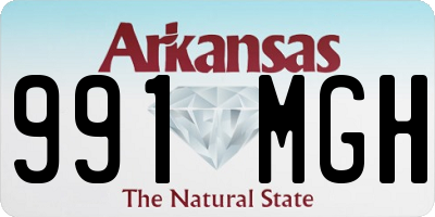 AR license plate 991MGH