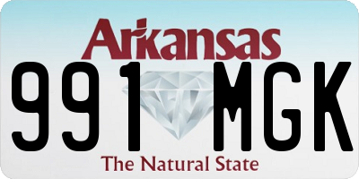 AR license plate 991MGK