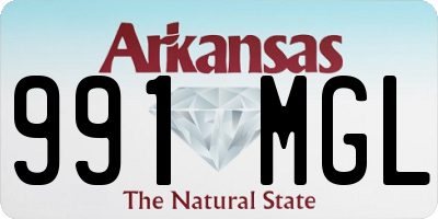 AR license plate 991MGL
