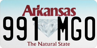 AR license plate 991MGO