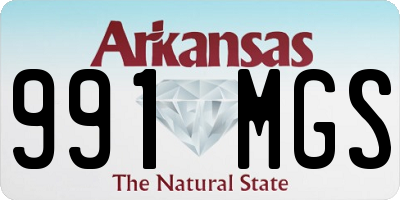 AR license plate 991MGS