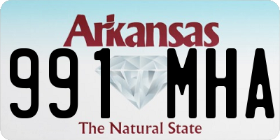 AR license plate 991MHA